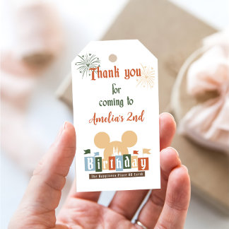 Étiquettes-cadeau Magique Anniversaire le plus heureux sur Terre Ann