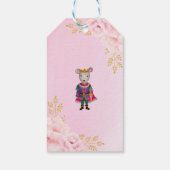 Étiquettes-cadeau Magique Nutcracker Anniversaire Blush Gold Floral (Dos)