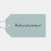 Étiquettes-cadeau Magnet pour Baby Shower Otterly Adorable  (Dos Horizontal)