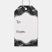 Étiquettes-cadeau Magnifique 90e anniversaire fête de fête Monogramm (Dos)