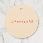 Étiquettes Cadeau Magnifique azalée, orange florale (Dos)