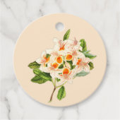 Étiquettes Cadeau Magnifique azalée, orange florale (Devant)