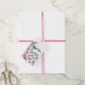 Étiquettes-cadeau Magnolia Blush Rose Merci (Avec de la ficelle)