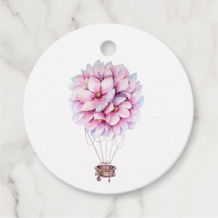 Étiquettes Cadeau Magnolia Floral
