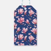 Étiquettes-cadeau Magnolias aquarelles (Dos)