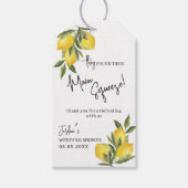 Étiquettes-cadeau Main Squeeze Lemon Méditerranée Carrelage Douche F (Devant)