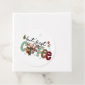 Étiquettes Cadeau Mais premier café Joyeux Noël (En situation)