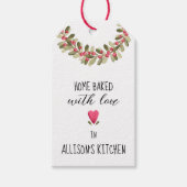 Étiquettes-cadeau Maison Cuite Avec Amour Aquarelle Vacances Verdure (Devant)