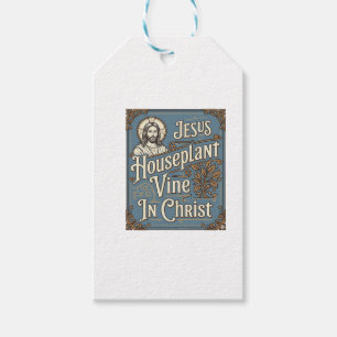 Étiquettes-cadeau Maison de Jésus Plante grimpante Dans le Christ Jé