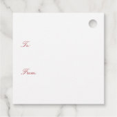 Étiquettes Cadeau Maison de vacances d'hiver paisible (Dos)