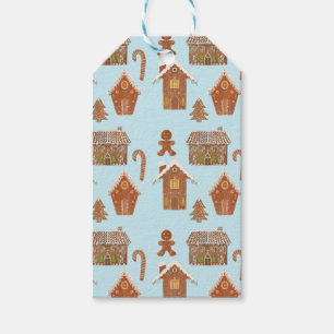 Étiquettes-cadeau Maison en pain d'épice et biscuits au gingembre