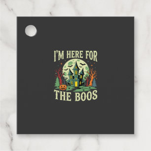 Étiquettes Cadeau Maison hantée Halloween et citrouilles Boos