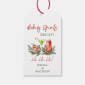 Étiquettes-cadeau Making Spirits Bright Custom Couples Holiday (Devant)