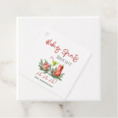 Étiquettes Cadeau Making Spirits Bright Festive Cocktails Holiday (En situation)