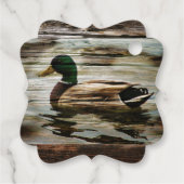 Étiquettes Cadeau Mallard Duck (Dos)