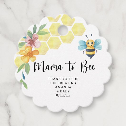 Étiquettes Cadeau Mama à Bee (Devant)