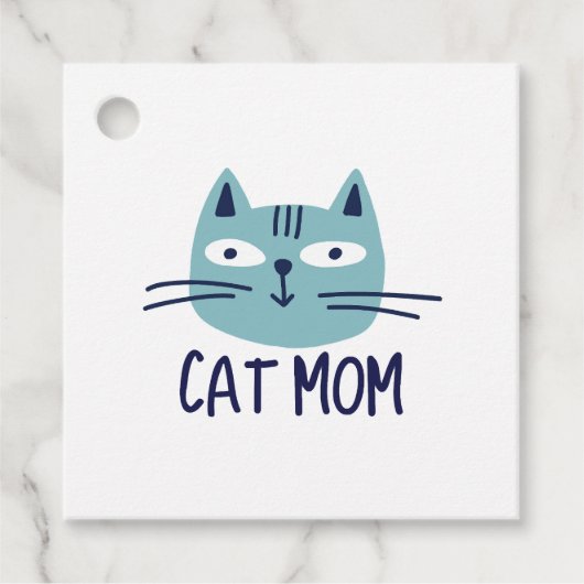 Étiquettes Cadeau Maman de chat (Devant)