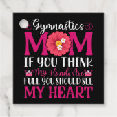 Étiquettes Cadeau Maman de gymnastique (Devant)