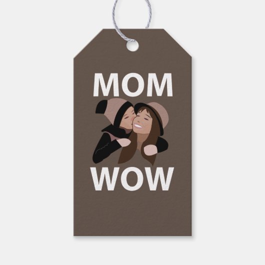 Étiquettes-cadeau Maman et maman (Devant)