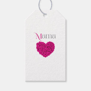 Étiquettes-cadeau Maman Fleurs Mère Fête d'anniversaire Version modi