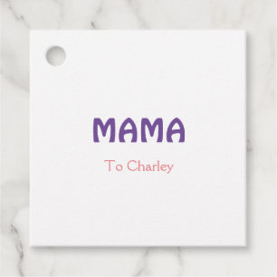 Étiquettes Cadeau Maman journee des meres retro violet ajouter nom t