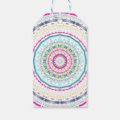 Étiquettes-cadeau mandala coloré (Dos)