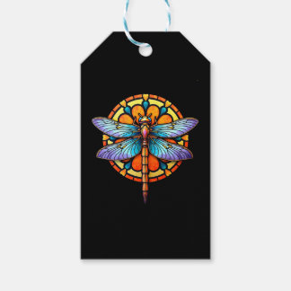 Étiquettes-cadeau Mandala Dragonfly Luminous Sacred Geometry Spiritu