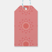 Étiquettes-cadeau mandala mod pêche (Dos)