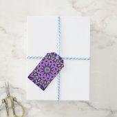 Étiquettes-cadeau Mandala violette Lilac (Avec de laficelle)