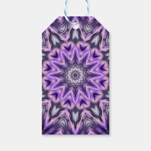 Étiquettes-cadeau Mandala violette Lilac (Devant)