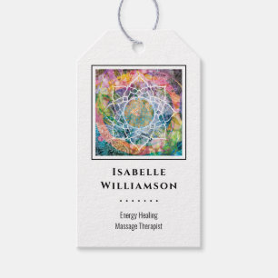 Étiquettes-cadeau Mandala Zen Reiki Yoga Massage spirituel sacré