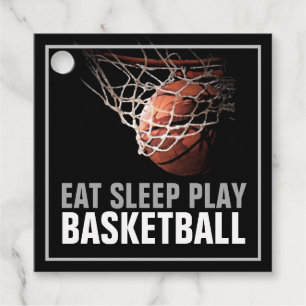 Étiquettes Cadeau Manger Sommeil Jouer Basket-Ball Artwork Motivatio