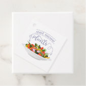 Étiquettes Cadeau Mangez plus de plantes frais motivation salade let (En situation)