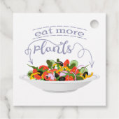Étiquettes Cadeau Mangez plus de plantes frais motivation salade let (Dos)