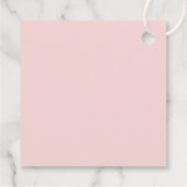 Étiquettes Cadeau Mani Merci Fête des mariées simple rose et gris (Dos)