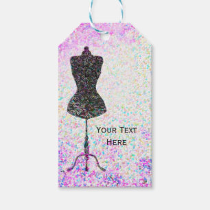 Étiquettes-cadeau Mannequin de confettis de mode Faveur de fête pers