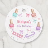 Étiquettes Cadeau Manucure et Pédicure Fête Manucure Pédicure Vernis (Dos)