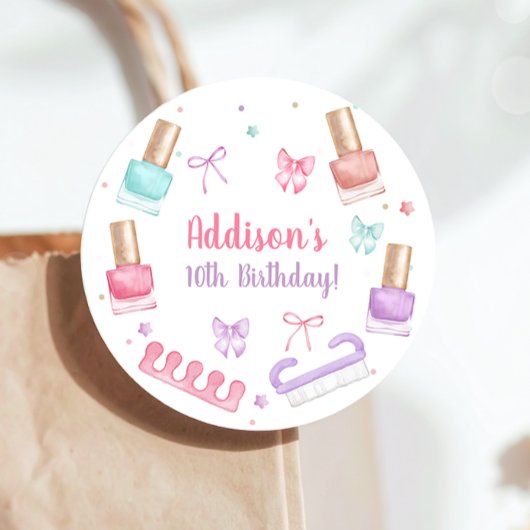 Étiquettes Cadeau Manucure et Pédicure Fête Manucure Pédicure Vernis