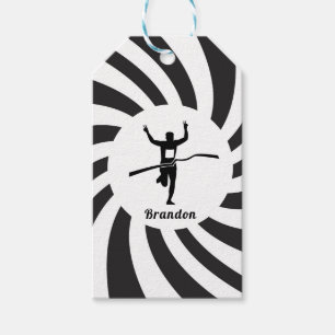 Étiquettes-cadeau Marathon Runner Track Cross Country Runner Nom