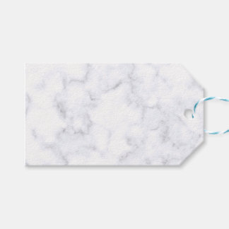 Étiquettes-cadeau Marbre Blanc Moderne Élégant