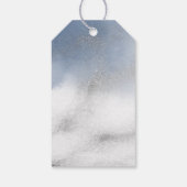 Étiquettes-cadeau Marbre bleu de confirmation (Dos)