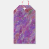 Étiquettes-cadeau Marbre Élégant Rose Et Violet (Devant)