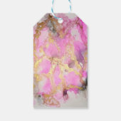 Étiquettes-cadeau Marbre rose et or (Dos)