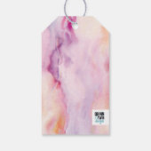 Étiquettes-cadeau Marbre rose orange (Dos)