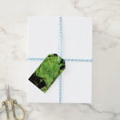 Étiquettes-cadeau Marbre vert noir (Avec de laficelle)