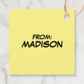 Étiquettes Cadeau Marcie Clapping (Dos)