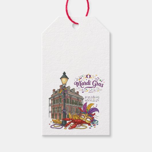 Étiquettes-cadeau Mardi gras (Devant)