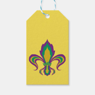 Étiquettes-cadeau Mardi gras Fleur De Lis