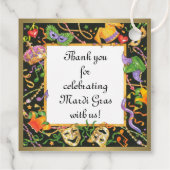 Étiquettes Cadeau Mardi Gras Fun (Dos)