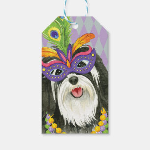 Étiquettes-cadeau Mardi gras Havanese